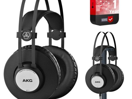 AKG Pro Audio K72 Closed-Back Studio Headphones + Warranty Bundle Online Hot Sale