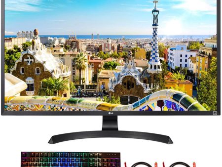 LG 32UD60B 32  Class 4K UHD LED PC Monitor (3840 x 2160) +Gaming Keyboard Bundle Sale