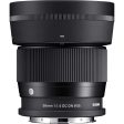 Sigma 56mm F1.4 DC DN C Contemporary Lens for L-Mount + Lexar 64GB Memory Card For Discount