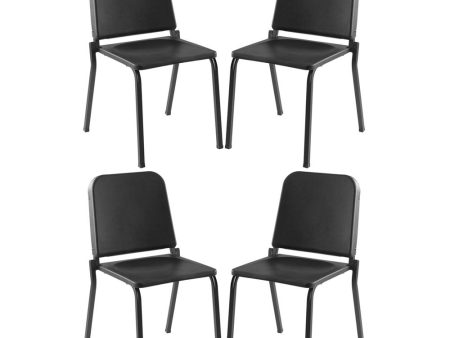 National Public Seating Melody Music Chair 16 inch Height Black 4 Pack Online Sale