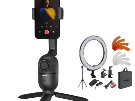 OBSBOT Me AI-Powered Auto-Tracking Camera Phone Selfie Mount + Ring Light Kit on Sale