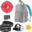 General Brand Large Camera Backpack, 32GB Memory, 3pc Filter Kit, Drone Landing Pad & VR Vue Fashion