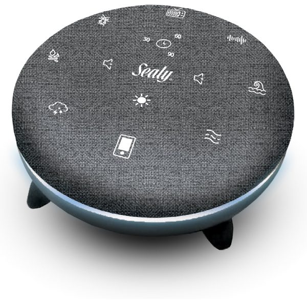 Sealy Bluetooth Sleep Speaker with Adjustable Mood Lighting - Gray Fabric Fashion