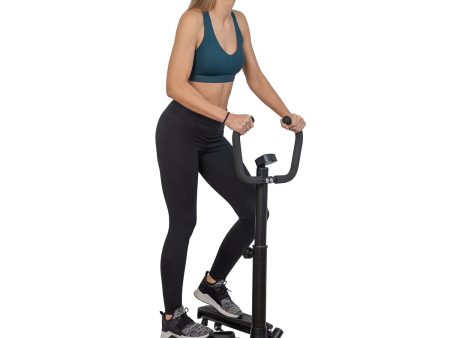 Deco Home Exercise Step Machine w  Stability Handle Bars, Non-Slip Pedals, and LCD Display Sale