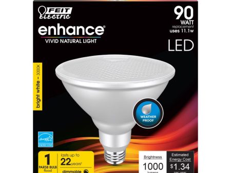 Feit PAR38 E26 (Medium) LED Bulb Bright White 90 Watt Equivalence 1 pk Fashion