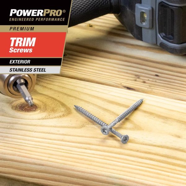 Hillman Power Pro No. 8 X 3 in. L Star Trim Screws 25 pk Sale