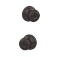 Schlage Georgian Aged Bronze Entry Lockset 1-3 4 in. Sale