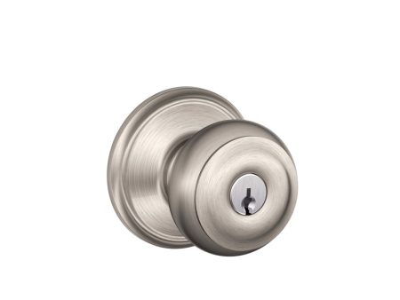 Schlage Georgian Satin Nickel Entry Lockset 1-3 4 in. For Discount