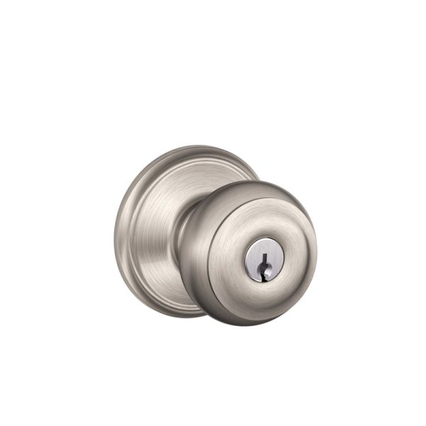 Schlage Georgian Satin Nickel Entry Lockset 1-3 4 in. For Discount