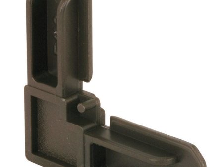 Prime-Line Bronze Plastic 5 16 in. W X 3 4 in. L Screen Frame Corner 1 pk For Sale