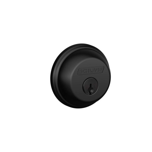 Schlage Matte Black Metal Single Cylinder Deadbolt Sale