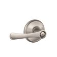 Schlage Avila Satin Nickel Bed and Bath Lever Right or Left Handed Supply