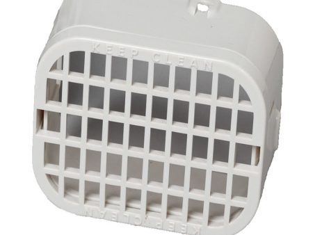 Amerimax 3 in. H X 4 in. W X 1.5 in. L White Plastic K Rodent Guard For Cheap