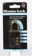 Master Lock 1-13 16 in. H X 9 16 in. W X 1-3 16 in. L Steel 3-Dial Combination Padlock on Sale