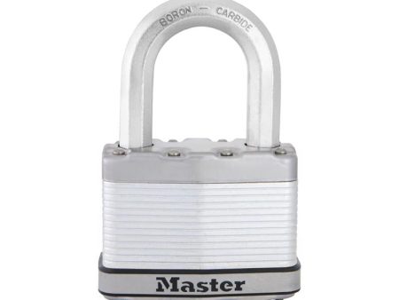 Master Lock Magnum 2 in. H X 1-1 4 in. W X 2-1 2 in. L Steel Dual Ball Bearing Locking Padlock Keyed Fashion