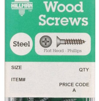 Hillman No. 6 X 1-1 4 in. L Phillips Zinc-Plated Wood Screws 15 pk Online now