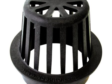 NDS 4 in. Black Round Polyolefin Atrium Grate Fashion