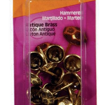 Hillman No. 9 Antique Brass Brass Furniture Nails 25 pk For Discount