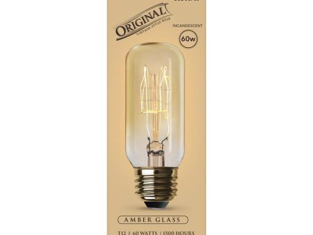 Feit The Original 60 W T12 Vintage Incandescent Bulb E26 (Medium) Soft White 1 pk For Cheap