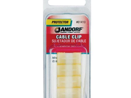 Jandorf 1 8 in. D X 0.76 in. L Natural Nylon Cable Clip Online