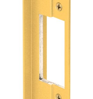 Prime-Line 8.438 in. H X 6 in. L Gold Extruded Aluminum Door Lock Guards For Cheap