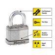 Master Lock 3-3 32 in. H X 1-13 64 in. W X 2 in. L Steel Ball Bearing Locking Padlock Keyed Alike Fashion