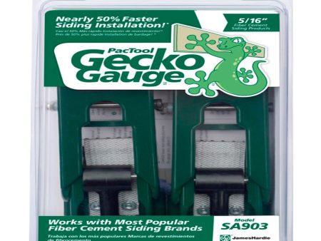 PacTool Gecko Gauge 8 in. X 5 16 in. D Fiber Cement Siding Tool 2 pk For Sale