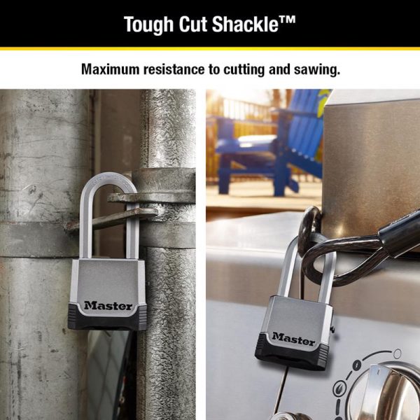 Master Lock 4-25 64 in. H X 1-13 16 in. W X 2 in. L Steel Ball Bearing Locking Padlock Hot on Sale