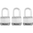 Master Lock Magnum 1-7 16 in. H X 5 16 in. W X 2 in. L Laminated Steel Ball Bearing Locking Padlock Supply