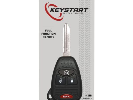 KeyStart Self Programmable Remote Automotive FOB Key Blank ULK015 Double For Jeep on Sale