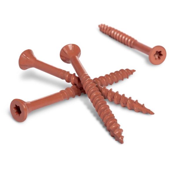 Deck Plus No. 8 X 1-5 8 in. L Red Star Flat Head Exterior Deck Screws 1 lb 1 pk on Sale