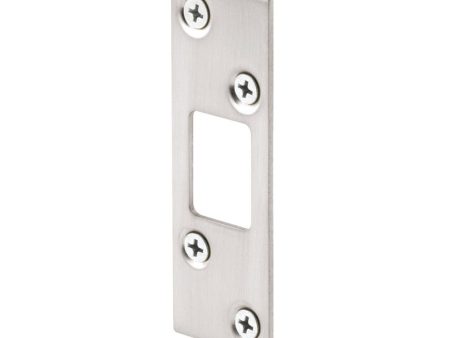 Prime-Line 3.625 in. H X 1.25 in. L Satin Nickel Steel High Security Deadbolt Strike Cheap