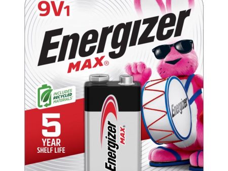 Energizer Max Premium 9-Volt Alkaline Batteries 1 pk Carded Sale