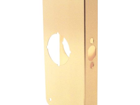 Prime-Line 9 in. H X 4.31 in. L Brass-Plated Brass Lock and Door Reinforcer Discount