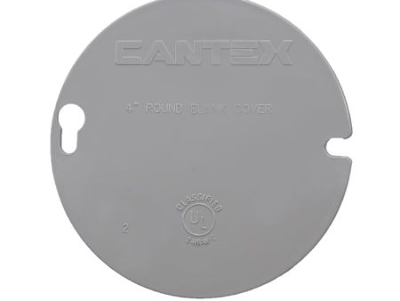 Cantex EZ Box New and Old Work Round PVC Ring Cover Gray Online Sale