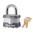 Master Lock 1-5 16 in. H X 1 in. W X 1-3 4 in. L Laminated Steel Double Locking Padlock Keyed Alike Sale