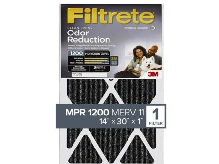 Filtrete Odor Reduction 30 in. W X 24 in. H X 1 in. D Carbon 11 MERV Pleated Air Filter 1 pk Sale