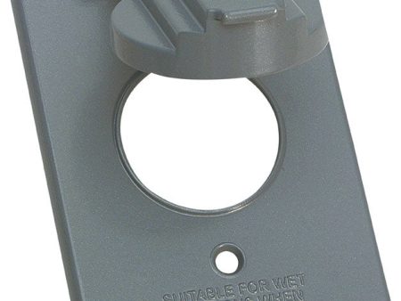 Sigma Engineered Solutions Rectangle Metal 1 gang 15 20 Amp Receptacle Cover Discount