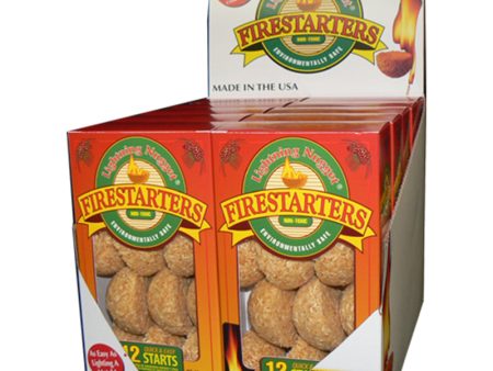 Lightning Nugget Natural Pine Fire Starter 15 min 12 pk For Cheap