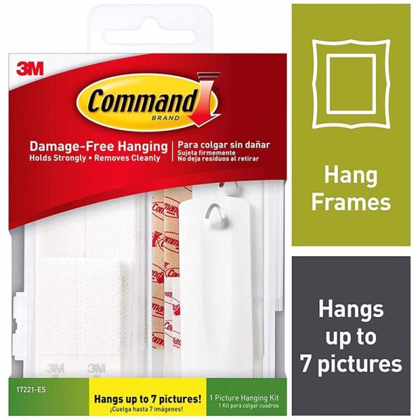 3M Command White Assorted Picture Hanging Set 4 lb 16 pk For Sale