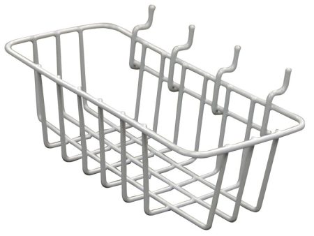 Crawford Gray Steel 4.1 in. Peggable Wire Basket 1 pk Fashion