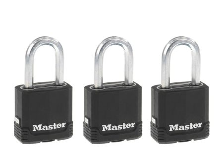 Master Lock Magnum 1-7 8 in. H X 1-3 16 in. W X 1-3 4 in. L Laminated Steel Ball Bearing Locking Pad on Sale