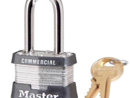 Master Lock 1-5 16 in. H X 1-5 8 in. W X 1-9 16 in. L Steel Double Locking Padlock Keyed Alike Sale