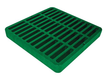 NDS 9 in. Green Square Polyethylene Drain Grate Sale