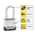 Master Lock 4-25 64 in. H X 1-13 16 in. W X 2 in. L Steel Ball Bearing Locking Padlock Hot on Sale