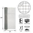 Garden Craft 36 in. H X 25 ft. L Galvanized Steel Hardware Cloth 1 2 in. on Sale