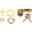 Prime-Line Bright Brass Gold Steel Cabinet Drawer Lock For Sale