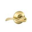 Schlage Accent Bright Brass Entry Lockset 1-3 4 in. Online now