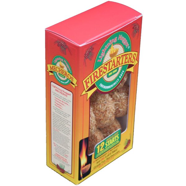 Lightning Nugget Natural Pine Fire Starter 15 min 12 pk For Cheap