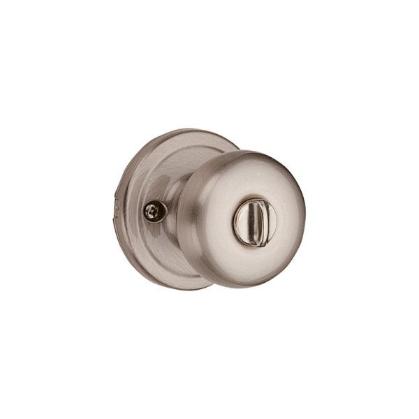 Kwikset SmartKey Juno Satin Nickel Entry Lockset KW1 1-3 4 in. Supply